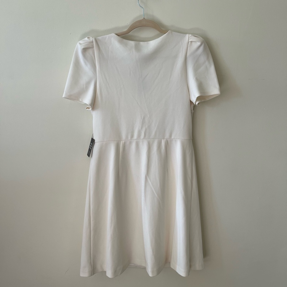 Express White Button-Front Mini Dress - Picture 6 of 6